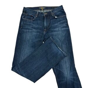Lucky Brand Men's Relaxed Fit Straight Leg Blue Jeans.